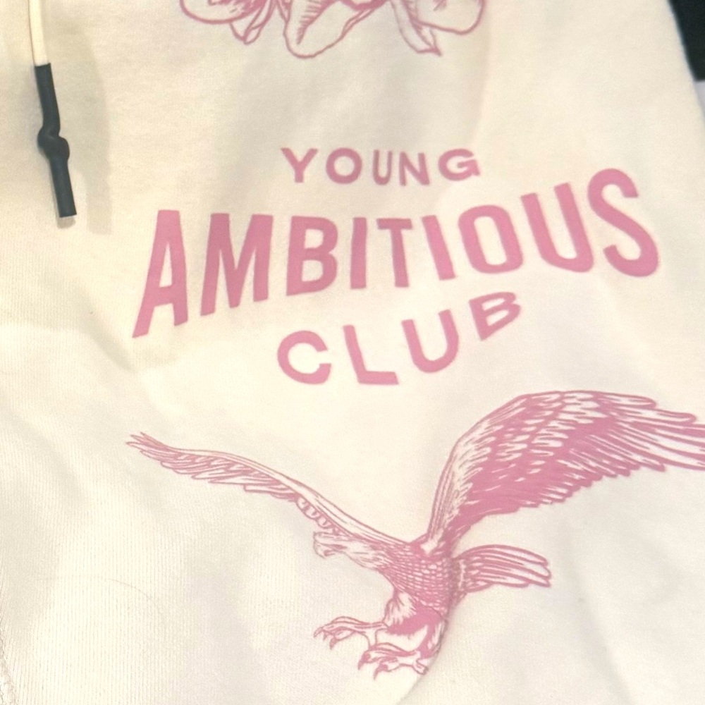 Y2K YoungLA Ambitious Club Cream premium cttn Sweatpants jogger XL pristine - Picture 4 of 15